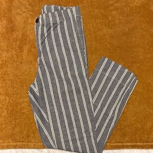 John Galt Navy and White Striped Pants